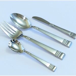 Oneida CADENCE Hostess Set 18/10 Stainless Serving Spoon Fork Sugar Butter Knife